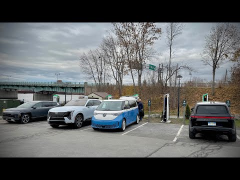 We Need To Get 7 Electric SUVs To Northern Maine! Escalade IQ, ID. Buzz, & Lucid Gravity Road Trip