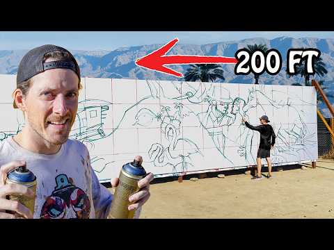 Spray Painting a Massive Mural for the World’s Biggest Horse Show!