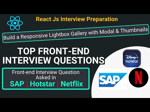 Must Know Questions To Crack Front-end Interview Coding Challenge - Responsive Lightbox Gallery