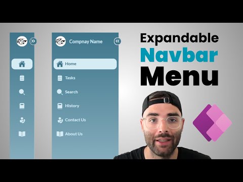 Expandable Navigation Menu in Power Apps