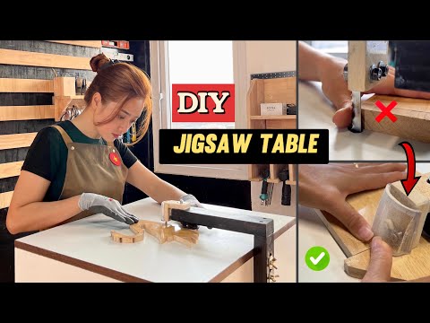 A Young Girl Makes A Safe Jigsaw Table | DIY Jigsaw Table ( Part 1)