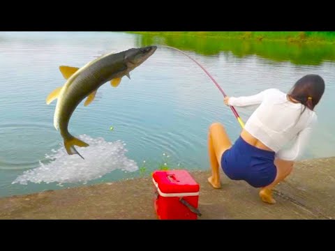 美女帶大爺花10萬包下神秘大水庫，歷時一個月荒野垂釣，看看能回本多少？【女钓友微微】#钓鱼