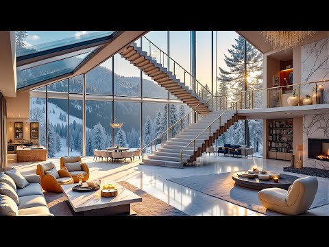 Cozy Jazz And The Villa'S Vibes In Winter – Jazz Instruments And The Sound Of The Fireplace To Relax