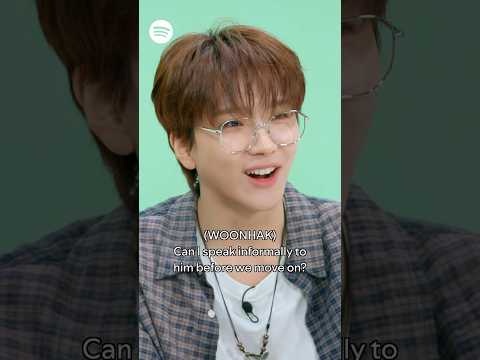 WOONHAK challenges RIWOO hyung 😗