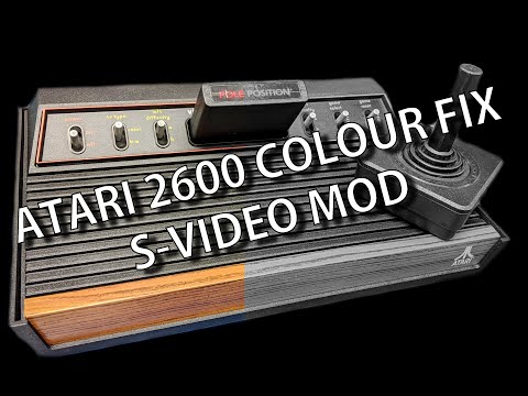 Faulty Atari 2600 woody,  Colour fix, Restore and S-Video mod to work with the 1084S WOW