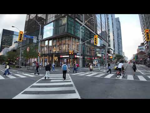 Bloor Street - Bay to Yonge | Toronto Walk | 4K 60 FPS