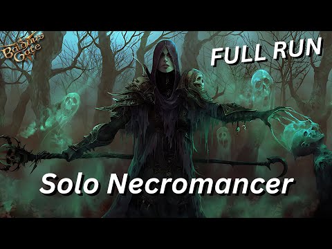 Bringing Death to all of Faerûn - Necromancer Solo Honour Mode - Full Run | Baldur's Gate 3