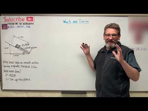 Dynamics: Lesson 23 - Work and Energy Example Problem
