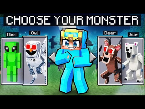 Minecraft, But You Can CHOOSE YOUR 99 NIGHTS MONSTER!