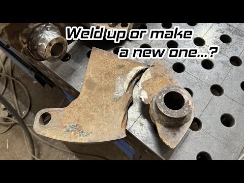 Shortening combine shaft and repairing McConnel discaerator bracket