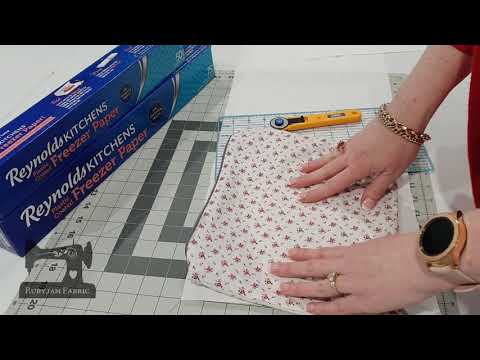 Rubyjam Fabric - Learn How to Print on Fabric Using Freezer Paper! #fabricprinting #fabricstore