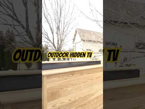 Outdoor HIDDEN TV lift console