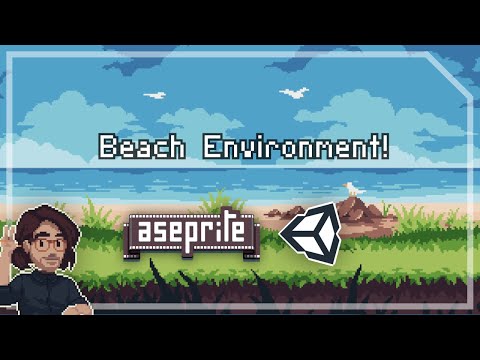 Pixel Art Class - Parallax Beach Scene