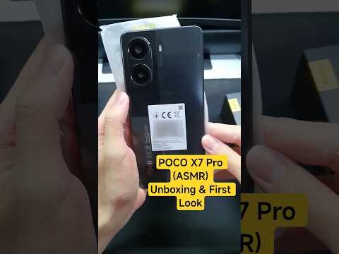 POCO X7 Pro Unboxing (ASMR) & First Look #poco #x7pro #pocox7pro5g #unboxing #asmr #shorts