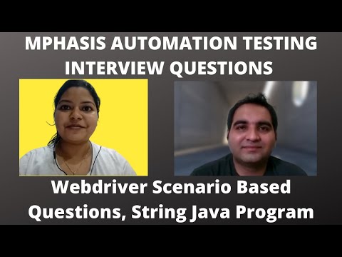 Automation Testing Interview For Experienced| Mphasis Interview Questions