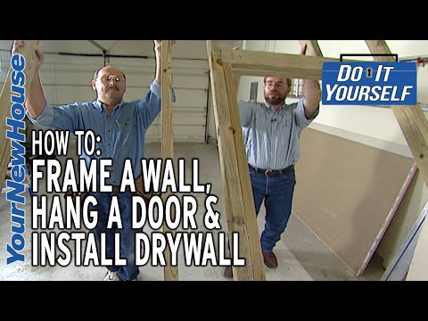 Framing, Hanging a Door and Drywall - Do It Yourself