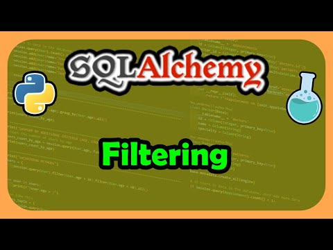 Python SQLAlchemy ORM -  Learn to Filter Data