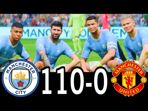 FC 25 -MESSI RONALDO NEYMAR & MBAPPE | ALL STARS |  AL NASSR 100-0 MANCHESTER UNITED
