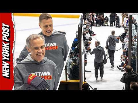 Watch Canada PM Carney and Finnish President Stubb Show Off Hockey Skills