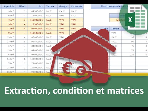 Extract all data from a criterion with Excel