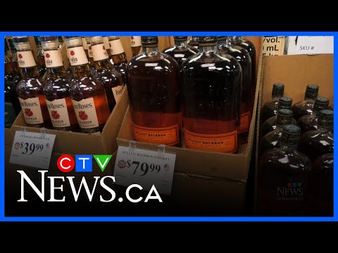 Shoppers line up for American liquor sales