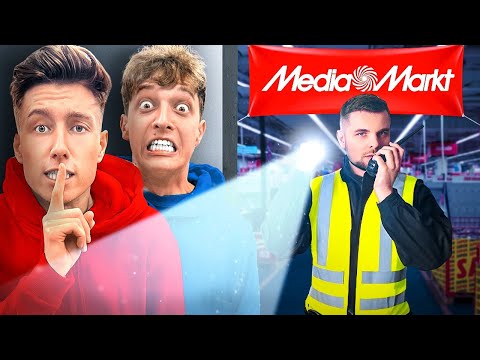 Eine NACHT HEIMLICH im MEDIAMARKT übernachten! 😱 (Security kommt..)