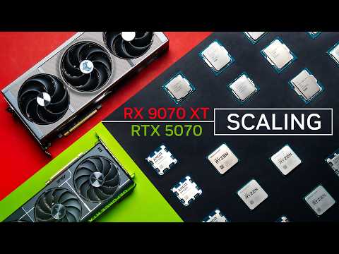 REALISTIC CPU Scaling - RTX 5070 & RX 9070 XT