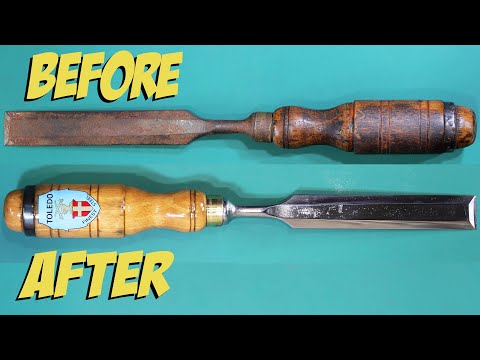How To Restore and Sharpen a Rusty Vintage Chisel
