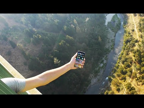 iPhone X vs Tallest Bridge 1000 FT. Drop Test - What Will Happen?