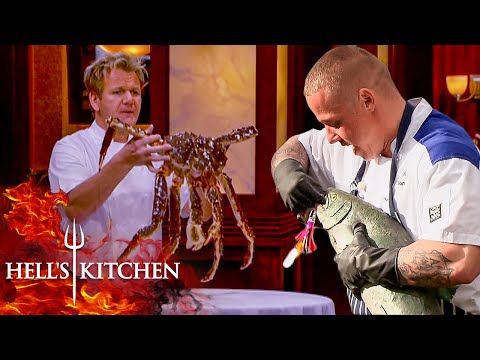 King Crabs and Flying Fish - The Best Seafood Challenges on Hell's Kitchen