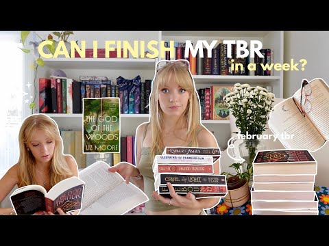 Can I finish my February TBR in a week?! *reading vlog*