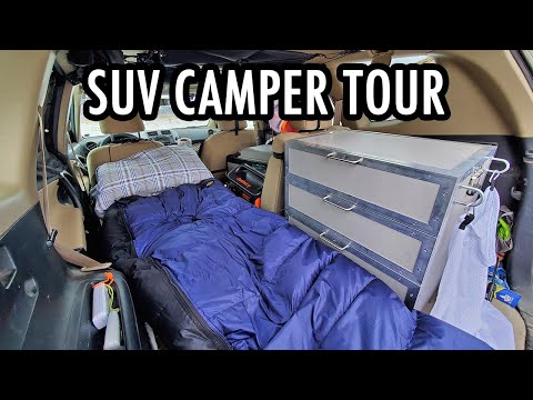My SUV Camping Setup: Full Tour of My Mini Camper! (Vanlife in an SUV)