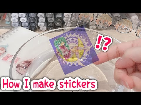 I make TRANSPARENT STICKERS for $1 *really aesthetic*