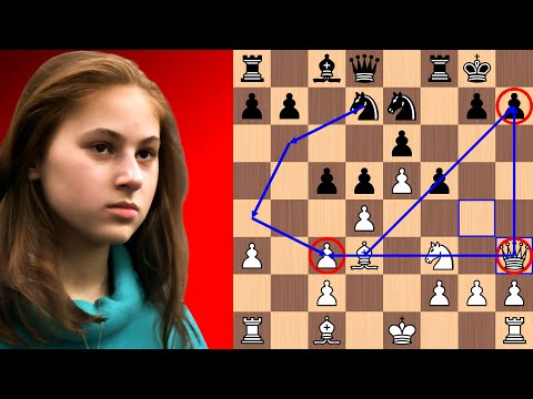 Judit Polgar's FREAKISH Attack vs the French Winawer