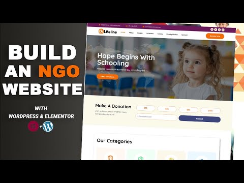 How to Build an NGO Website with WordPress & Elementor 2025 | Step-by-Step Tutorial