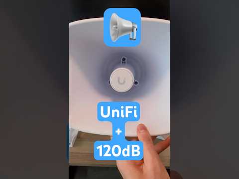 120 dB horn speaker powered by PoE and integrated to #UniFi Protect!