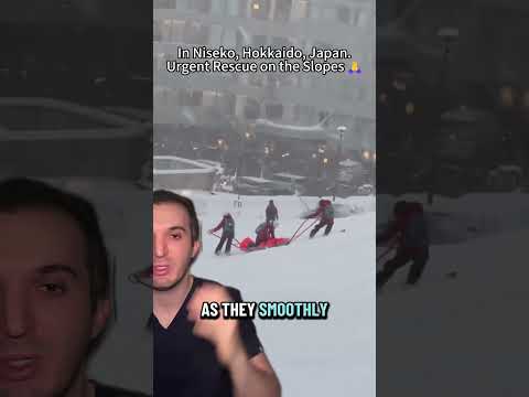 Ski patrol performs CPR as they descend down mountain