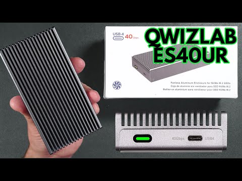 QWIIZLAB ES40UR USB 4 40Gbps NVME Enclosure - Speed testing