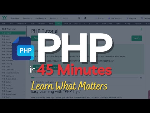 PHP Tutorial for Beginners: Learn PHP in 45 Minutes in 2025 | PHP Crash Course Master PHP Basics