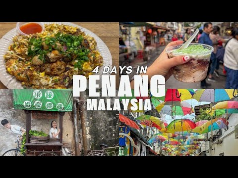 PENANG MALAYSIA | 4 days itinerary 🇲🇾 local food, penang hill, & more🌴🖼️ #penang #malaysia #vlog