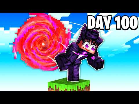 I Survived 100 Days in Solo Leveling Minecraft on One Block!
