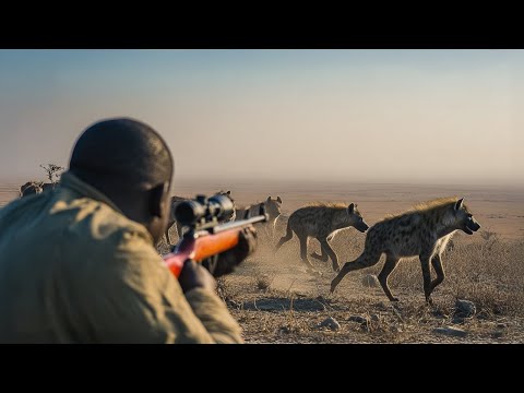 أخطر لحظات صيد الضباع 🐾عندما يصبح الإنسان هو الفريسة !🔥