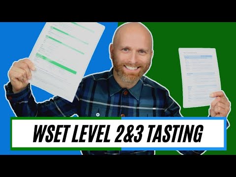 WSET TASTING CARDS - Level 2&3 approach to tasting