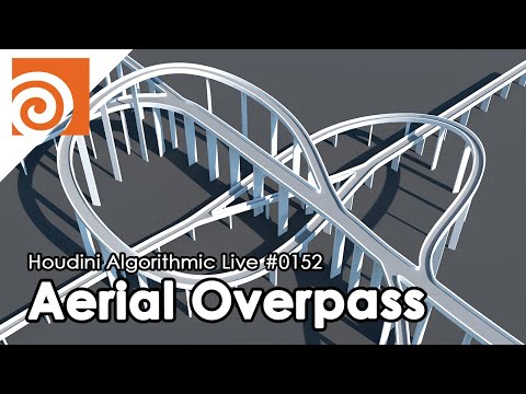 Houdini Algorithmic Live #152 - Procedural Aerial Overpass