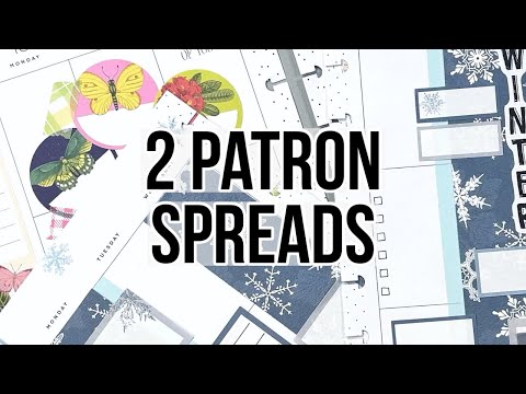Plan WIth Me - Creating 2 Custom Happy Planner Spreads for my Patrons!