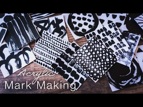 Mixed Media for Beginners | Mark Making with Acrylic Paint