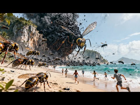 变异毒蜂血洗神秘岛,所有人惨遭上万只毒蜂袭击!#杀人蜂入侵 #惊悚 #怪兽 #灾难 #电影 #movie #电影派对 #奇幻
