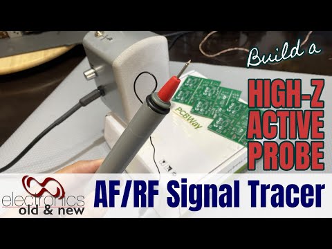Build a high impedance active RF/AF probe with amplifier. Ideal for radio and amp repairs. #PCBWay#