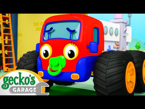 Baby Truck Monster Truck Mix Up | Baby Truck | Gecko's Garage | Kids Songs