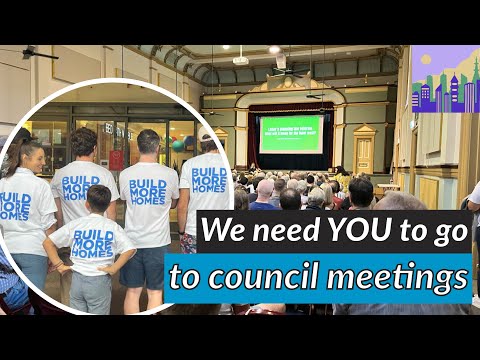 We went to a council meeting about blocking housing. It was...weird